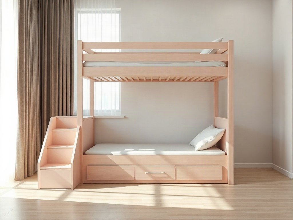Giường tầng gỗ công nghiệp giá bao nhiêu - hình 3