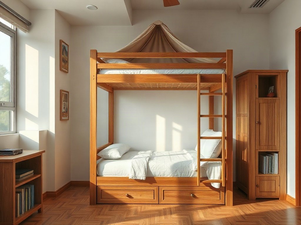 Chỗ bán giường tầng kết hợp tủ - hình 5