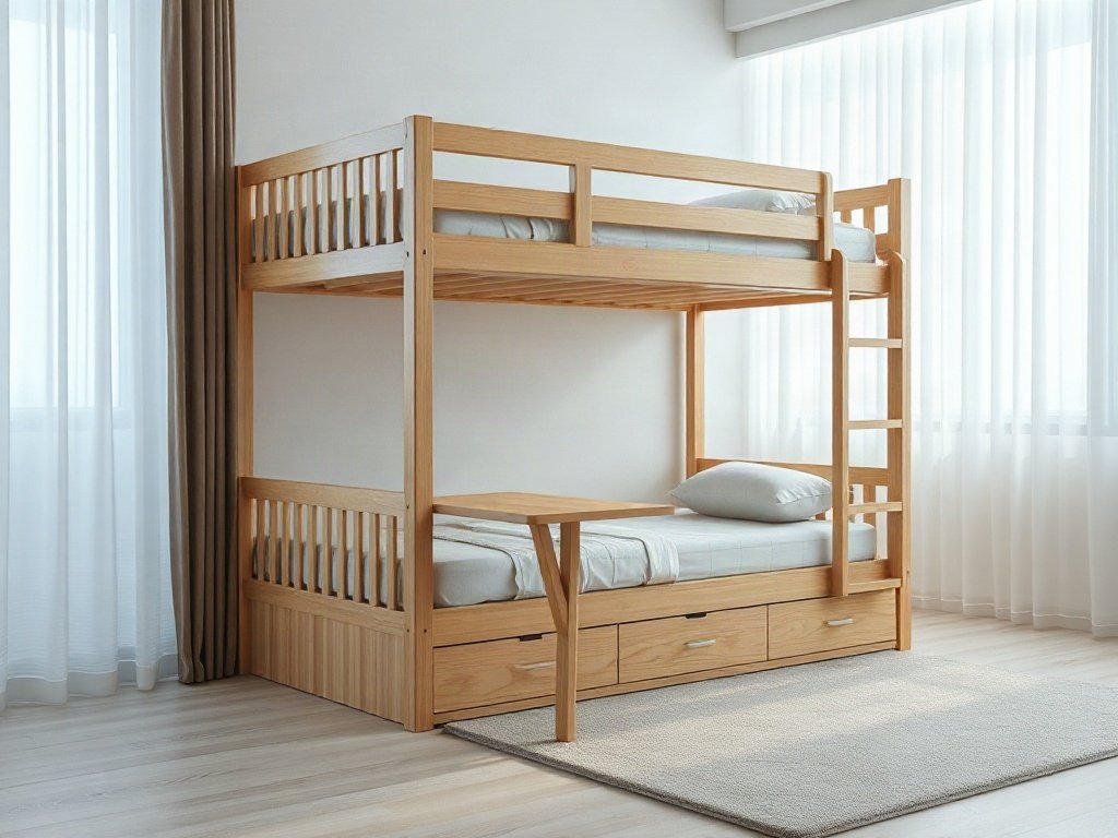 Giường tầng trẻ em có bàn học giá bao nhiêu - hình 6