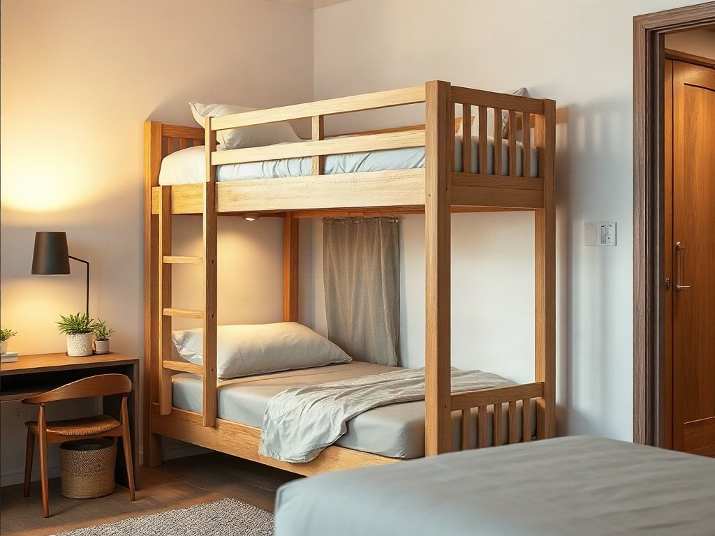 Giá bán giường tầng gỗ tự nhiên - hình 4