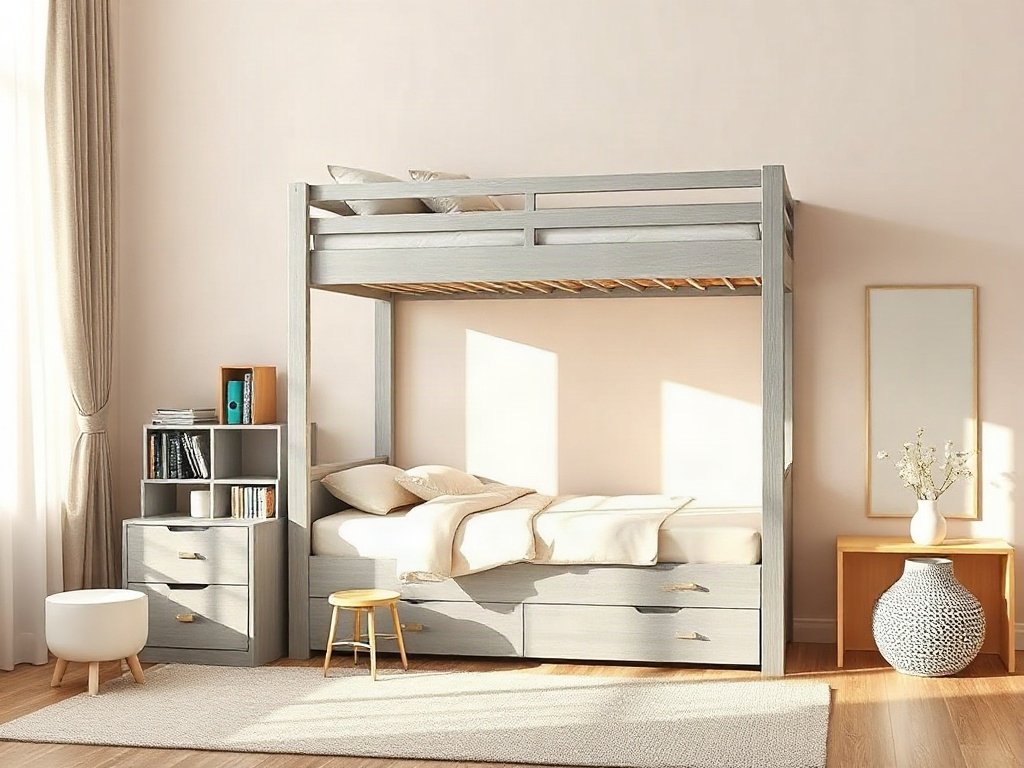 Nơi bán giường tầng trẻ em có tủ - hình 1
