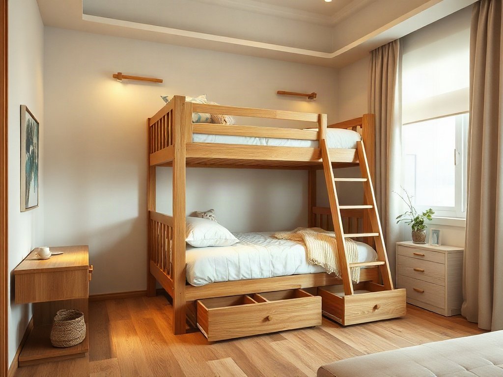 Nơi bán giường tầng trẻ em có tủ - hình 3