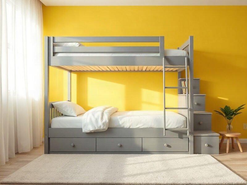 Mua giường tầng gỗ thông tự nhiên - hình 1
