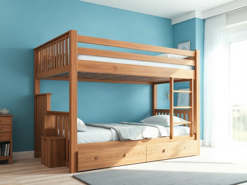 Giá giường tầng gỗ công nghiệp giá rẻ - hình 1