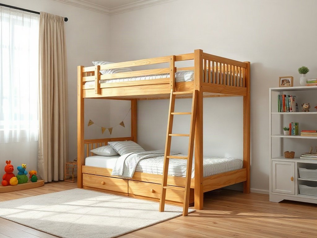 Giá giường tầng gỗ công nghiệp giá rẻ - hình 5