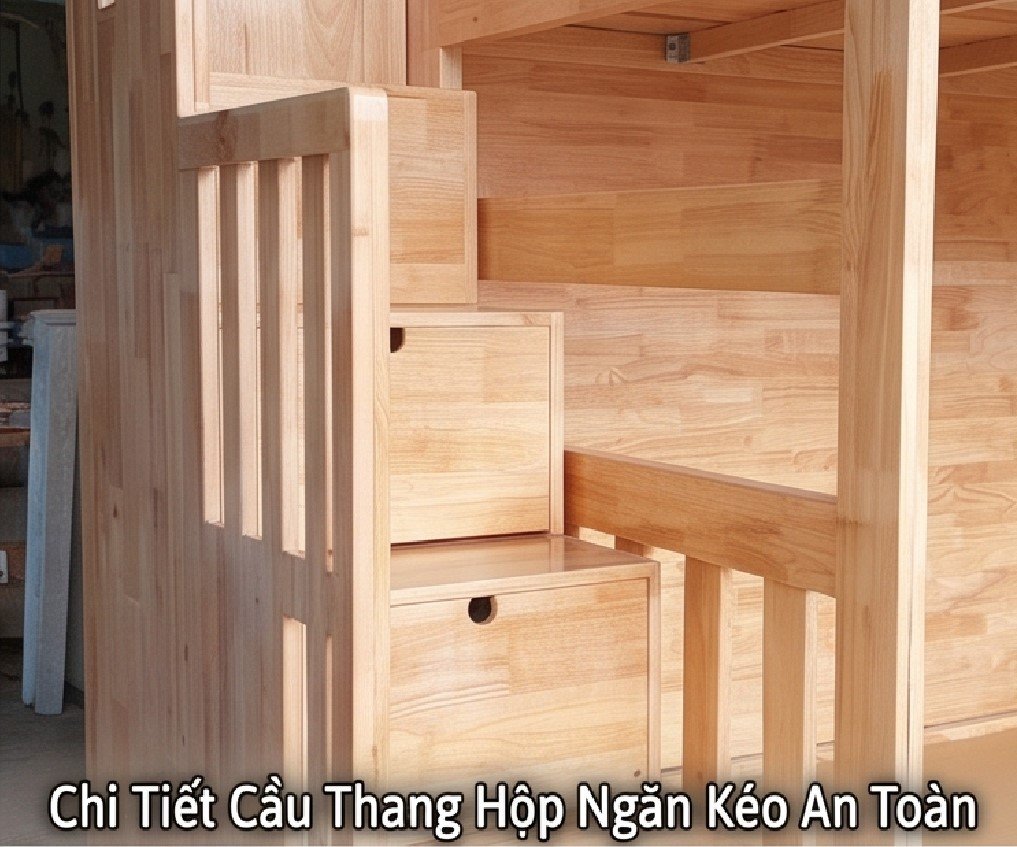 Chi Tiết Cầu Thang Hộp Ngăn Kéo An Toàn