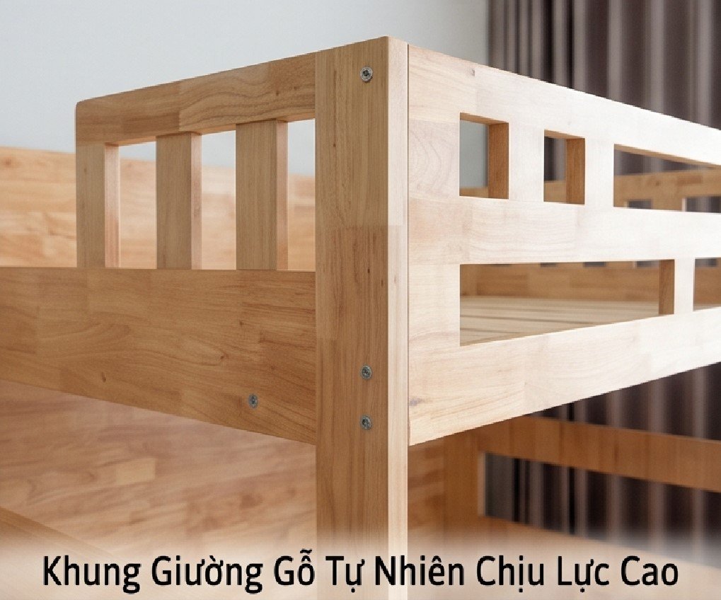 Khung Giường Gỗ Tự Nhiên Chịu Lực Cao