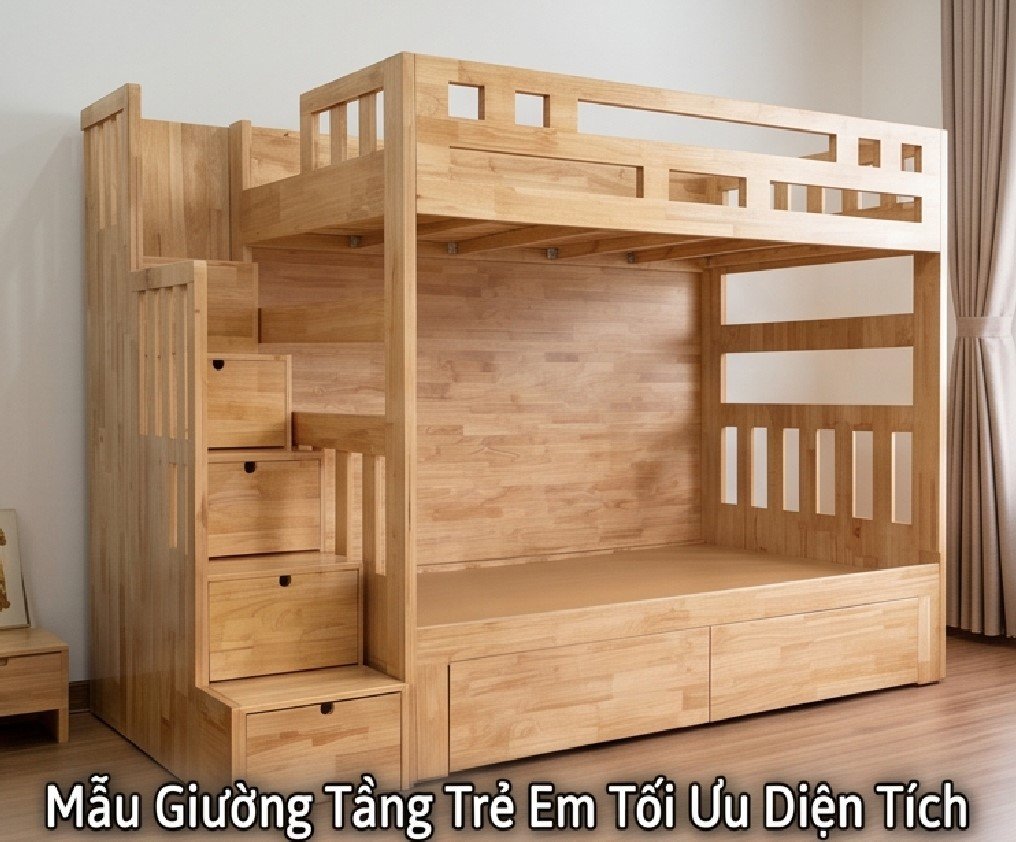 Mẫu Giường Tầng Trẻ Em Tối Ưu Diện Tích