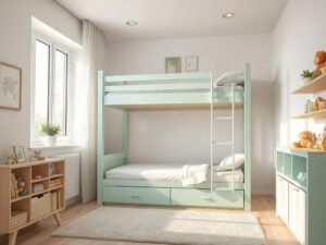 Giường tầng gỗ xoan đào giá tốt - hình 1