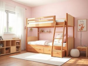Giá bán giường tầng cho bé gái - hình 1