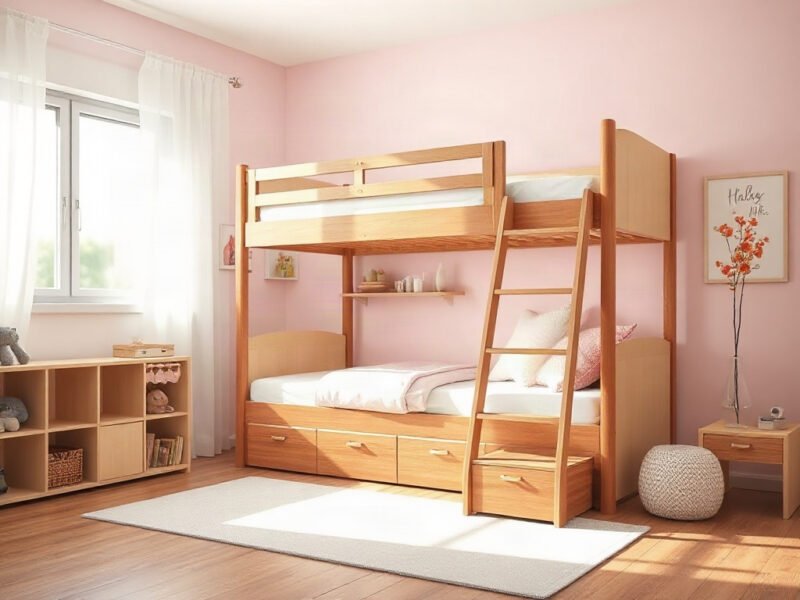 Giá bán giường tầng cho bé gái - hình 1