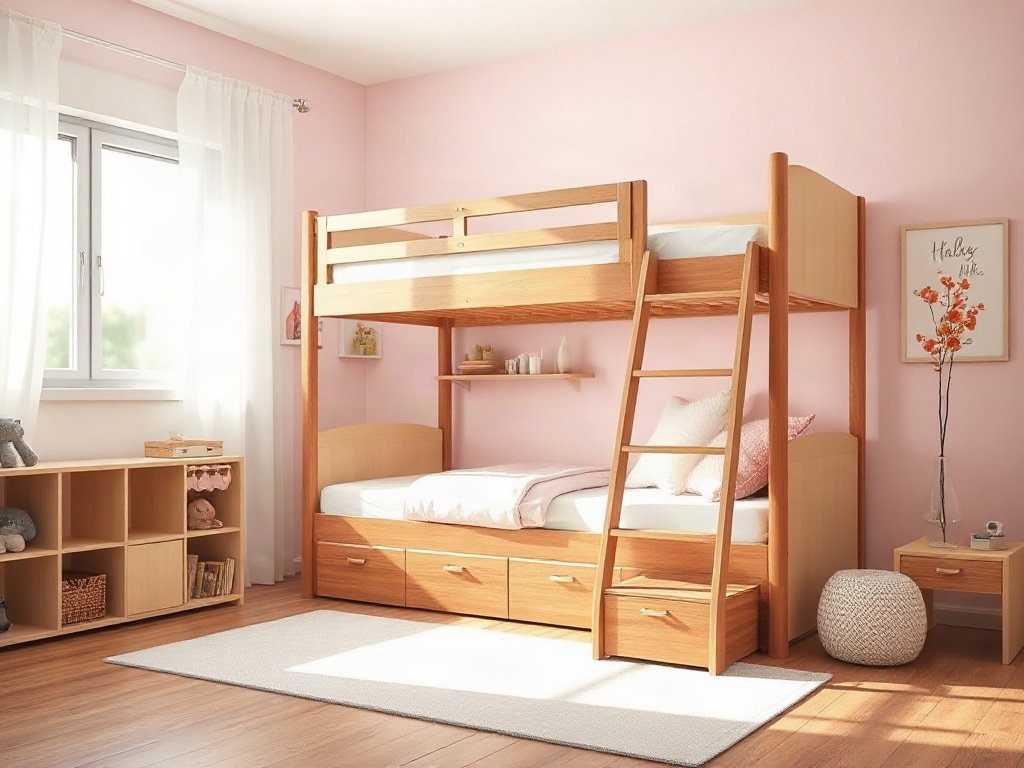 Giá bán giường tầng cho bé gái - hình 1
