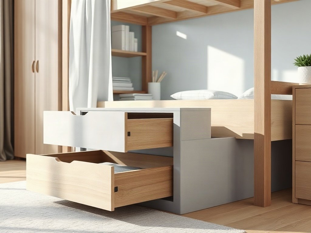 Giường tầng có hộc kéo giá bao nhiêu - hình 2