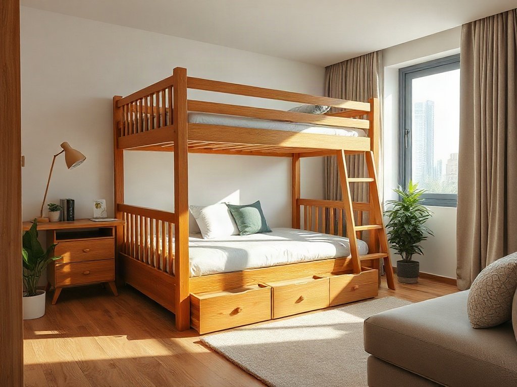 Giường tầng có hộc kéo giá bao nhiêu - hình 3