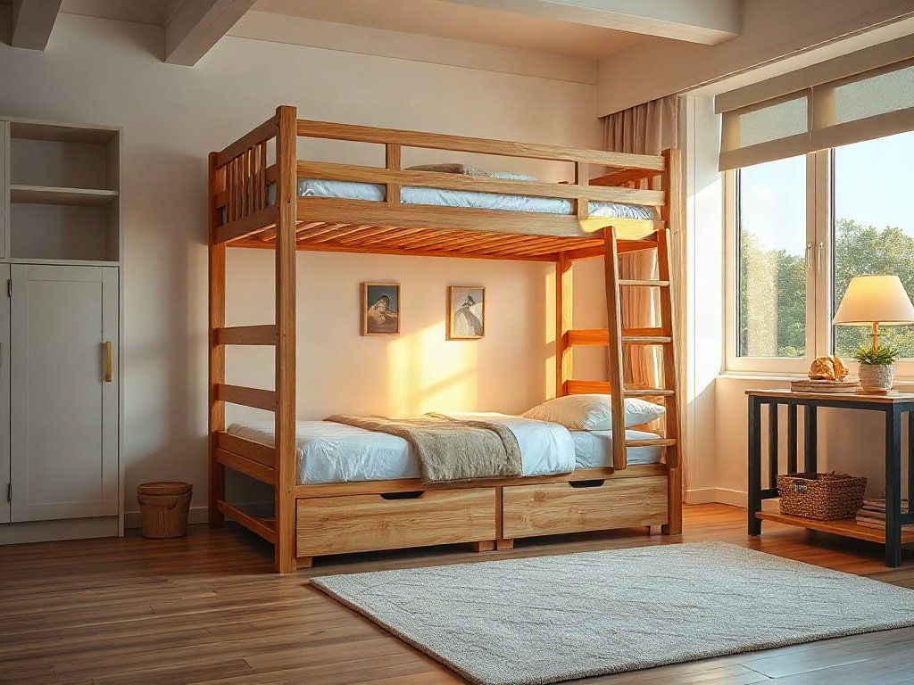 Giường tầng có hộc kéo giá bao nhiêu - hình 4