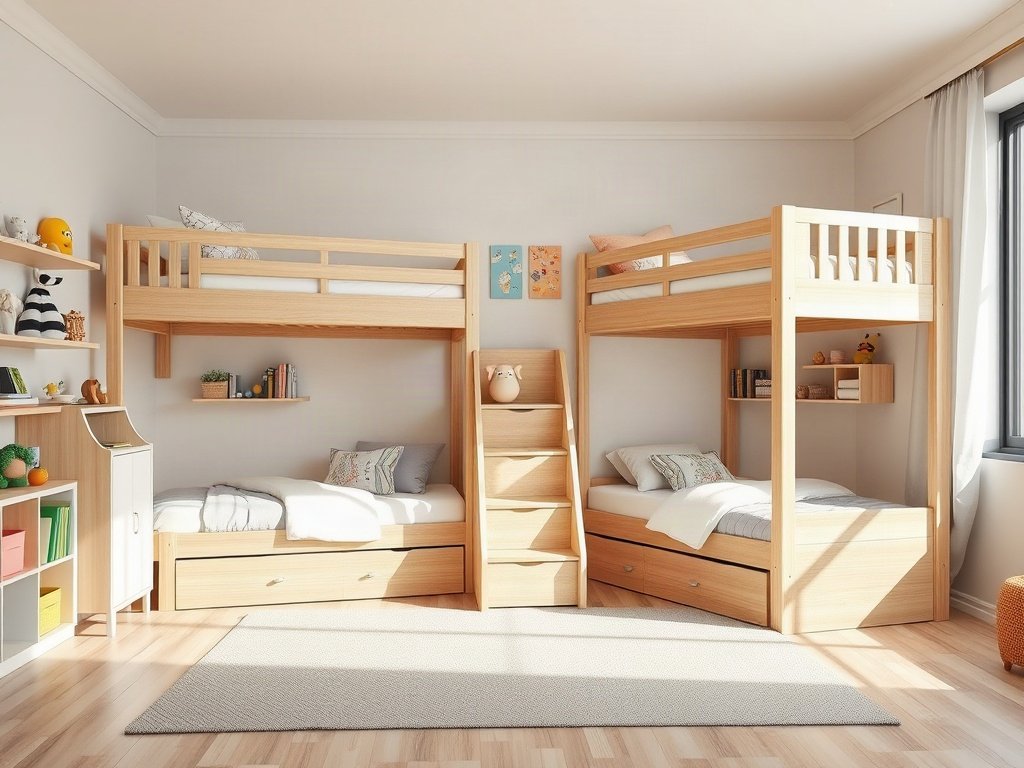 Giường tầng gỗ tự nhiên giá tốt nhất - hình 6