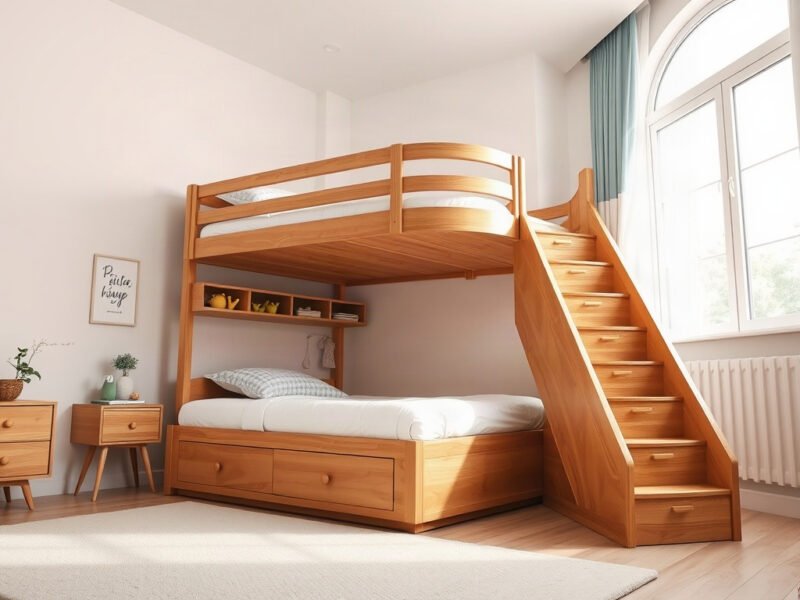 Địa chỉ bán giường tầng trẻ em nhập khẩu - hình 1