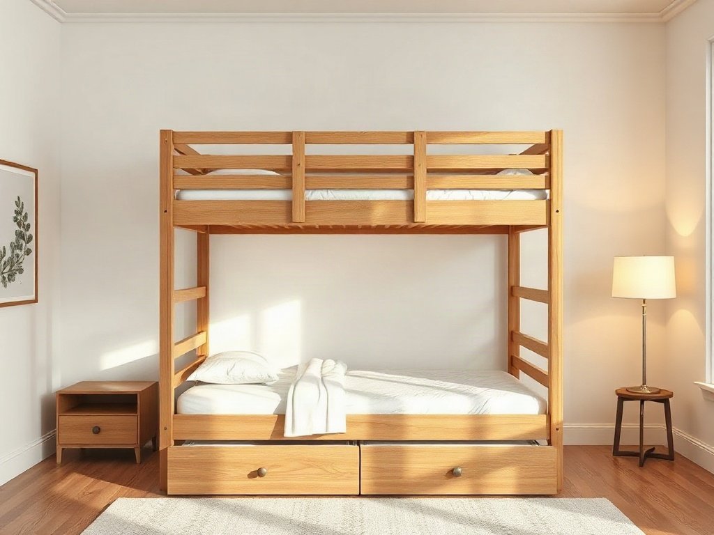 Giường tầng gỗ sồi giá bao nhiêu tiền - hình 3