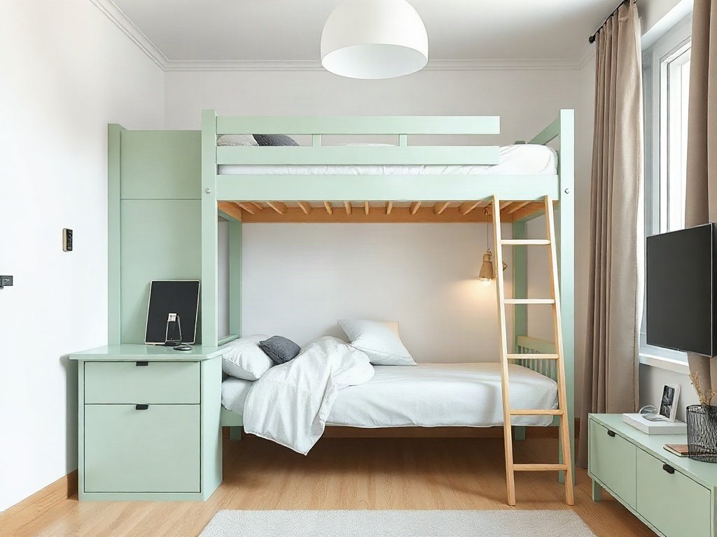 Giường tầng gỗ sồi giá bao nhiêu tiền - hình 4