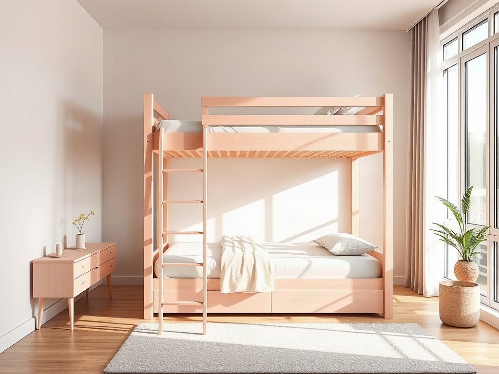 Giường tầng gỗ sồi giá bao nhiêu tiền - hình 5