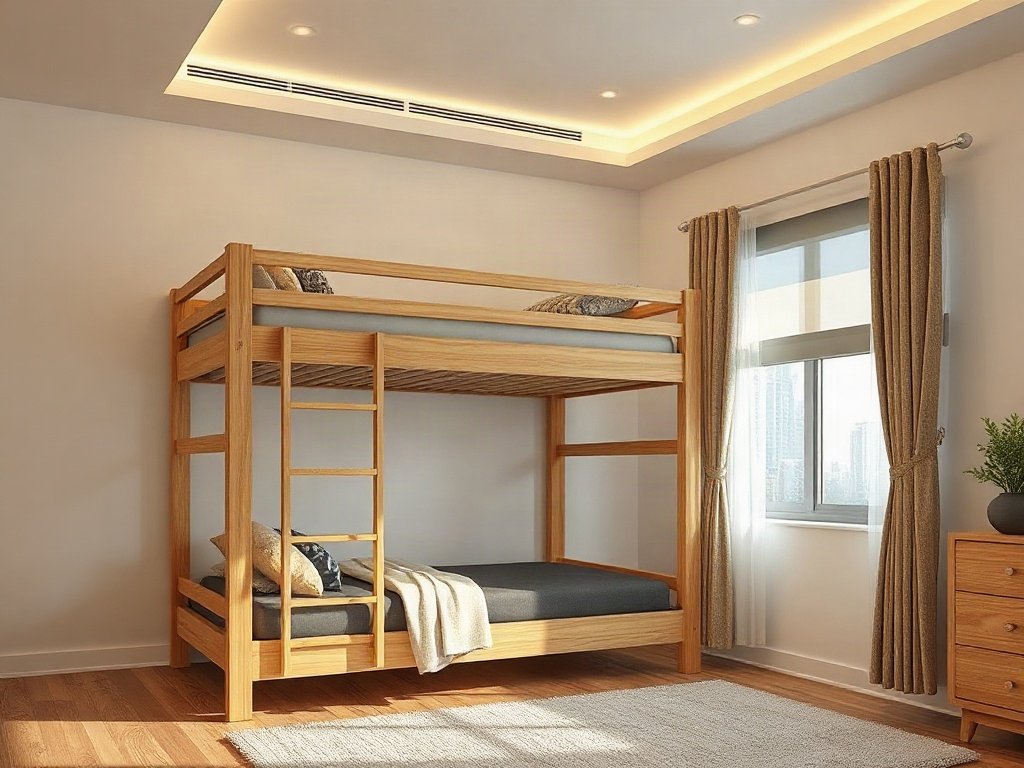 Giường tầng gỗ sồi giá bao nhiêu tiền - hình 6